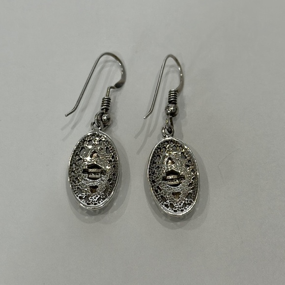 Harley-Davidson Black Hills Gold and Silver Earrings with Diamonds - Picture 4 of 4